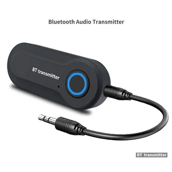 

Bluetooth Transmitter 3.5MM Jack Audio Adapter Wireless Bluetooth Stereo Audio Transmitter Adapter for TV Headphones Speakers