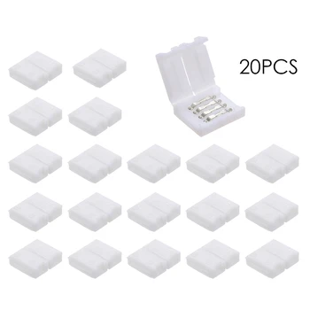 

4 Pins RGB LED Strip Connector Quick Splitter 10/20 Pack White