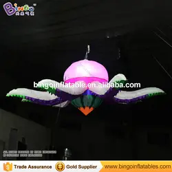 Светодиодный светильник надувной цветок модель на заказ, подвесной цветок Реплика 3m-надувная игрушка