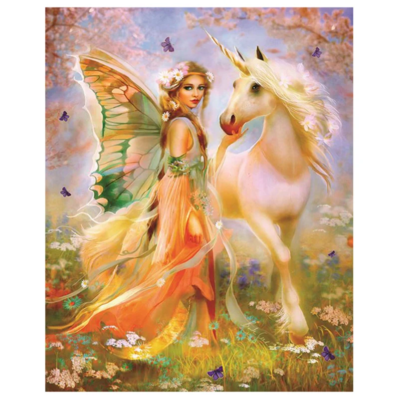 

Angel And Horse 5D Diamond DIY Painting Craft Art Office Home Decor Rhinestone