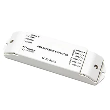 Bc-812 Dmx512 Signal Power Repeater Dmx Power Amplifier 1 To 2 Channel Output Dmx Power Splitter Dmx Led Controller,Dc12V -24V