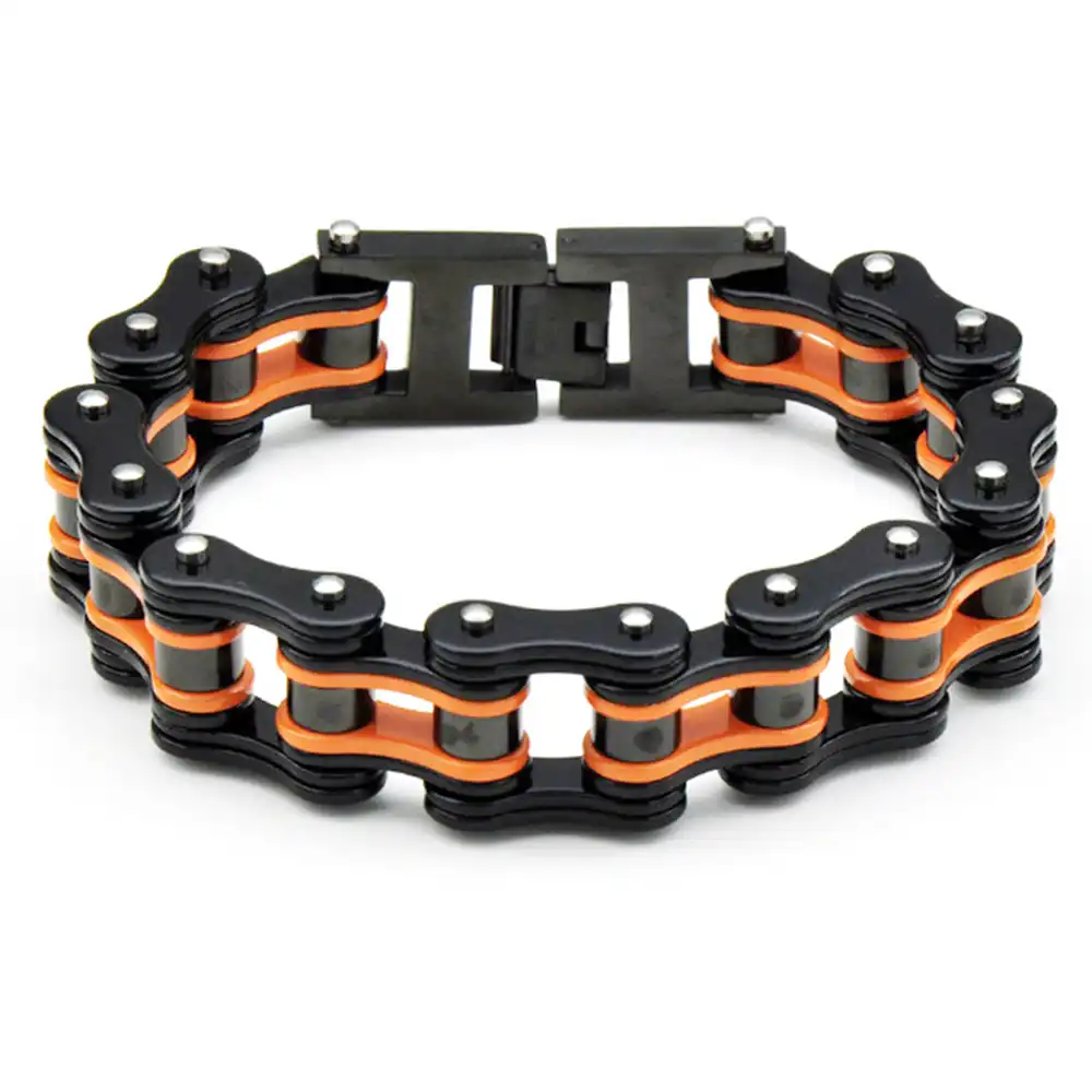 orange bike chain