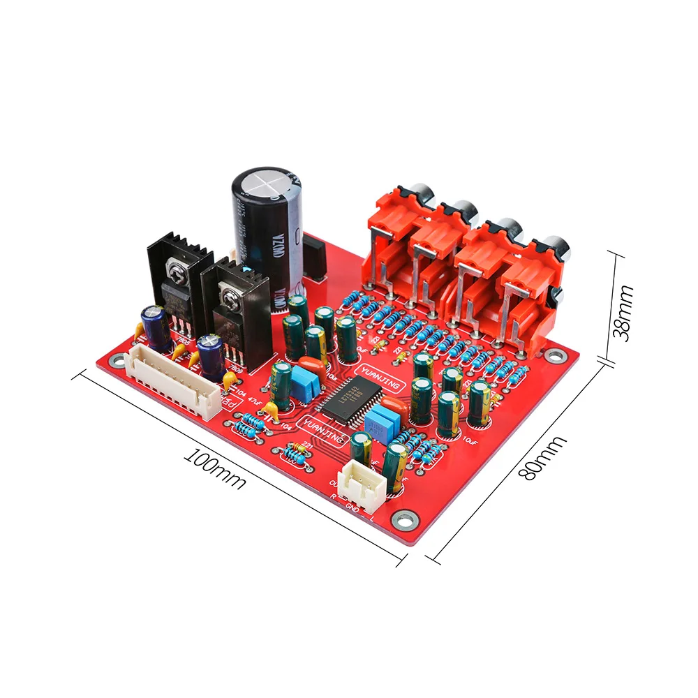 AIYIMA LC75342 дистанционного предусилитель тональная плата ЖК-дисплей Дисплей 4 пути аудио Вход ВЧ Бас Звук Тон Управление для усилитель "сделай сам"