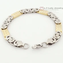 Подарок мужской s. steel панк наручные ювелирные изделия 8 мм 22 см браслет для подарка оптом WB335