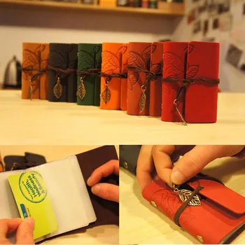 

1 Pcs Fashion Retro Practical Leather Credit Card Holder Business Cards Cover for A Driver's License Passport Organizer Bags