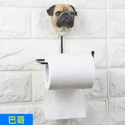 Полимерный крючок рулон бумаги держатель милый собачий санитарный лоток кухонные ПОЛОТЕНЦЕДЕРЖАТЕЛЬ для ванной комнаты туалет коробка для салфеток для туалета Бесплатный удар - Цвет: J
