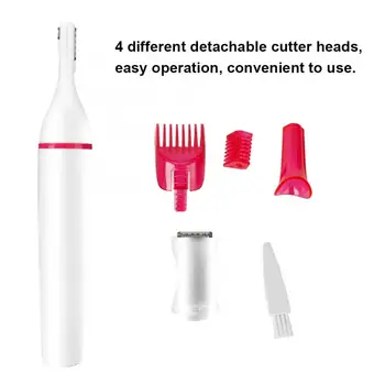 

4-in-1 Multi-Fuction Electric Women Hair Shaver Eyebrow Nose Bikini Hair Trimmer Makeup Tool Battery Not Included