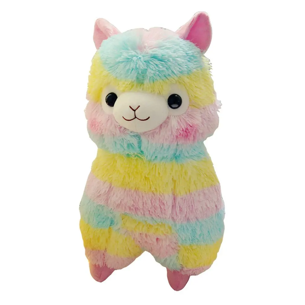 

Colorful Kawaii Alpaca Llama Cute Grass Mud Horse Soft Plush Doll Toy Animal Stuffed Animal Toy for Kids Birthday Best Gift Toys
