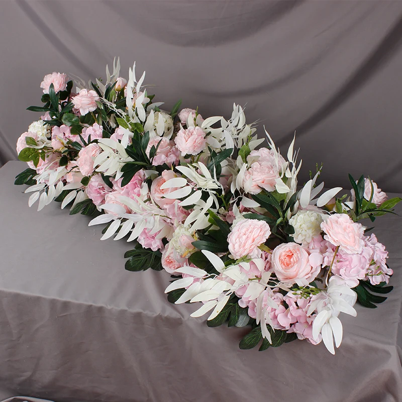 Flone 50cm Artificial Silk Rose Flower Row For Pink Wedding Decoration Arch Road Lead Window Party Decor Fake Flowers Home Art Flone 50cm Artificial Silk Rose Flower Row For Pink Wedding Decoration Arch Road Lead Window Party Decor Fake Flowers Home Art