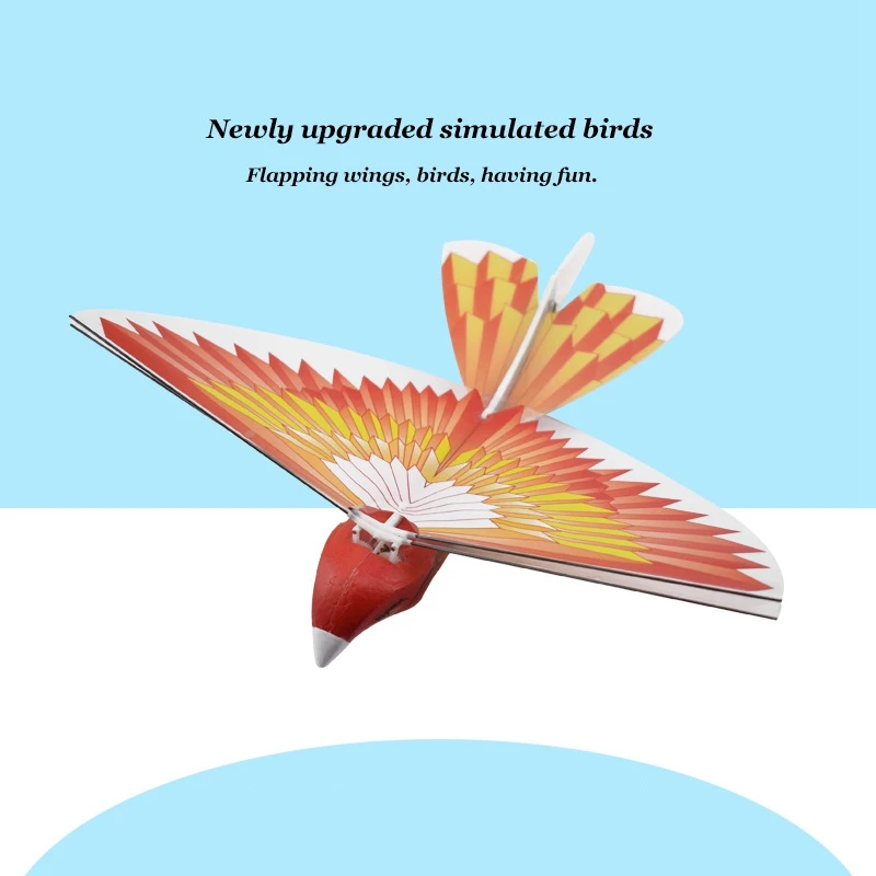 Electric Flying Bird Toys For Children 360 Degree Hover Simulation Bird Bionic Flapping Wing Power Flying Bird Charging Puzzle 