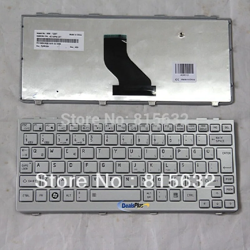 

New For Toshiba Mini NB300 NB 300 Turkish Keyboard silver,WHOLESALE !
