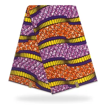 

2019 New cotton Wax 100% cotton high quality african fabric wax print 6yards african ankara fabric cotton wax
