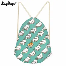 Бесшумный дизайн дропшиппинг крутой Кот шаблон Drawstring Рюкзак Mimi девочек 3D животное Путешествия Рюкзак Шоппер сумка