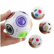 Волшебный Радужный шар, креативный Сферический магический куб, радуги, пазлы, детские развивающие игрушки для детей, волшебный куб, головоломка, волшебный шар