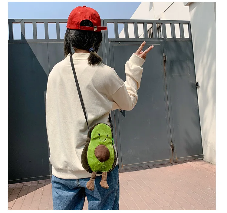 Women Avocado Bags Purse Shoulder Handbag Messenger Satchel Bag Cross Body Cute Holiday Cartoon Bag