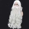 High Quality Christmas Cosplay Wig Beard Santa Claus White Curly Long Synthetic Hair for women men Halloween Party Cosplay Prop ► Photo 3/6