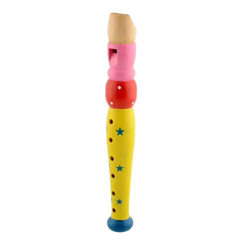 

Kids Wooden Trumpet Flute Early Musical Education Toys Gift Portable Baby Soprano Recorder Woodwind Flauta Reed pipe Instruments