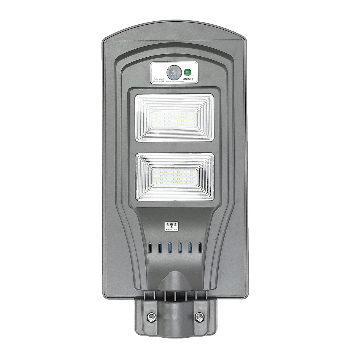 

Mising 40W LED Solar Street Light Outdoor Waterproof IP65 PIR Sensor Smart Light 80 LED Lighting 6V Grey