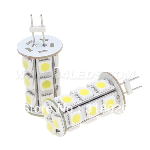 

G4 Base LED Lighting 18led 5050SMD 360-396LM Car Bulb Lamp Wide voltage DC10-30V/AC8-20V White Warm White 10pcs/lot