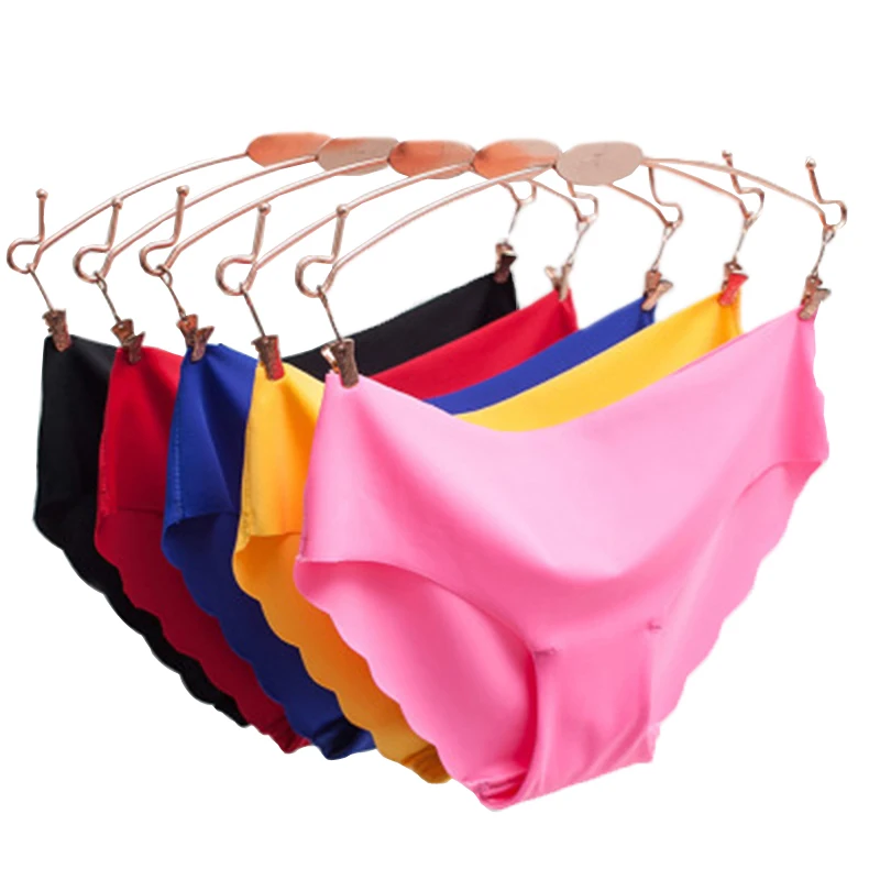 New Summer Women's Panties Ice Briefs Silk Cool And Intimates Seamless