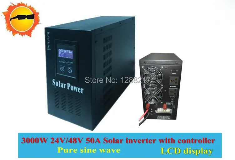 Гибридный инвертор 3000 Вт/24V48V 30A50A низкочастотный Инвертор чистой синусоидальной
