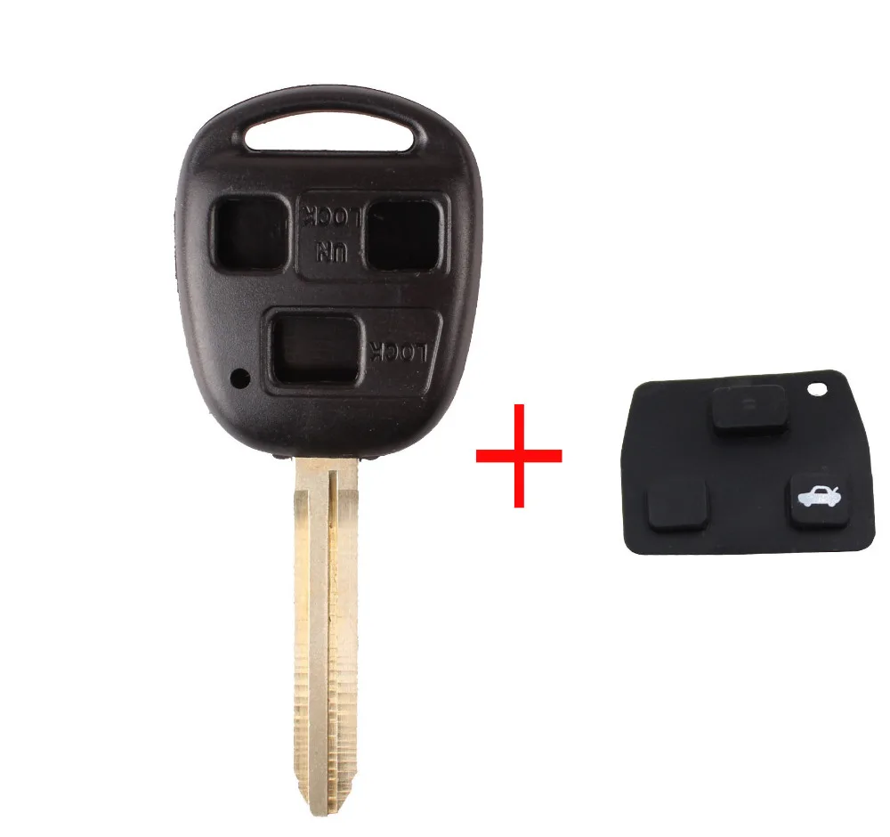 DANDKEY пустой корпус дистанционного ключа чехол для Toyota Avensis Yaris Auris 2/3 кнопки крышка