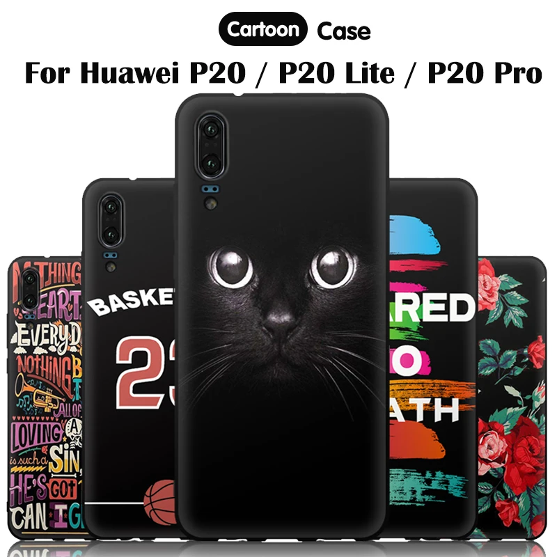 

JURCHEN For Huawei P20 Case For Huawei P20 Pro / P20 Lite Cover Case UV Print Soft Tpu Silicone Cover For Huawei P 20 Back Coque