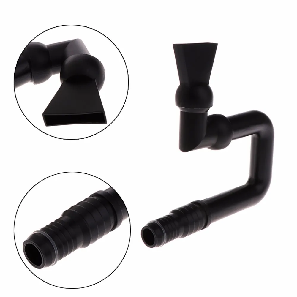

1Pc U Shaped Design Duck Bill Plastic Aquarium Fish Tank Elbow Water Outlet Tube Flat Nozzle Pipe High Quality C42