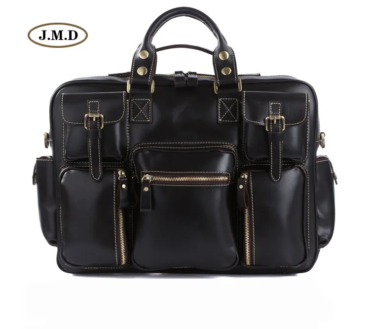 Nieuwe Hoge Kwaliteit Garantie Echte Koe Lederen Classic Black heren Grote Capaciteit Aktetassen Laptop Handtas Busniess Tas 7028A Nieuwe Hoge Kwaliteit Garantie Echte Koe Lederen Classic Black heren Grote Capaciteit Aktetassen Laptop Handtas Busniess Tas 7028A