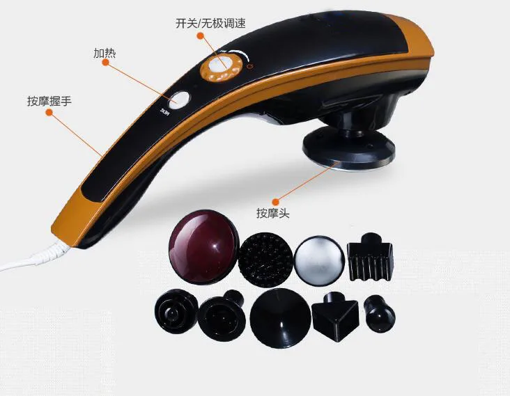 Dolphin Shape Infrared Electric Kneading Cervical Vertebra Massage Electric Beating Massager Full Body Massage Stress Release 