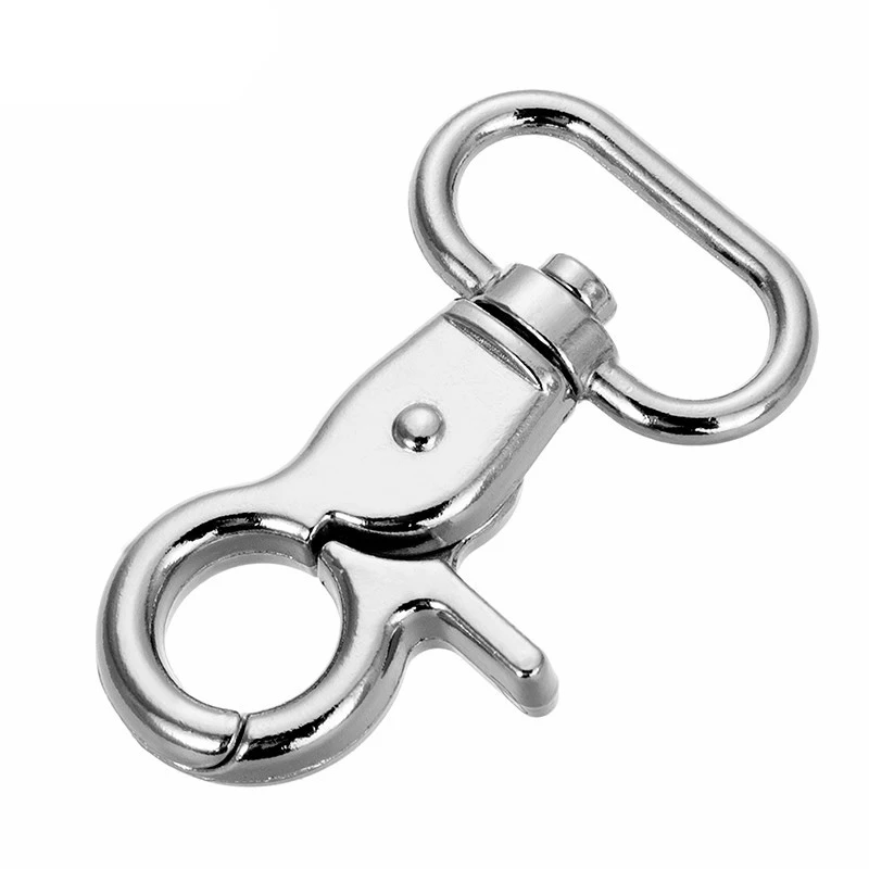 20 unids/set broche de langosta llavero accesorios de joyería llavero de aleación broche de presión llaveros giratorios llaveros de Metal