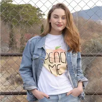 Momoluna 2017 Woman summer kawaii  Summer Peach me fruit Print kawaii t shirt women tee shirt femme zomer zomerjurk s m l