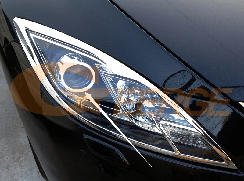 Для mazda 6 Mazda6 MK2 2008 2009 2010 2011 2012 Ruiyi отличные ультра-яркая подсветка с холодным катодом(CCFL) Ангельские глазки комплект Halo Кольцо