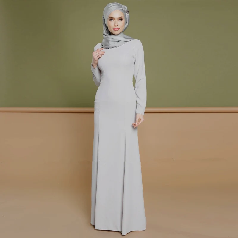 Женское кружевное платье Кафтан Abaya узкое с вышивкой в мусульманском стиле