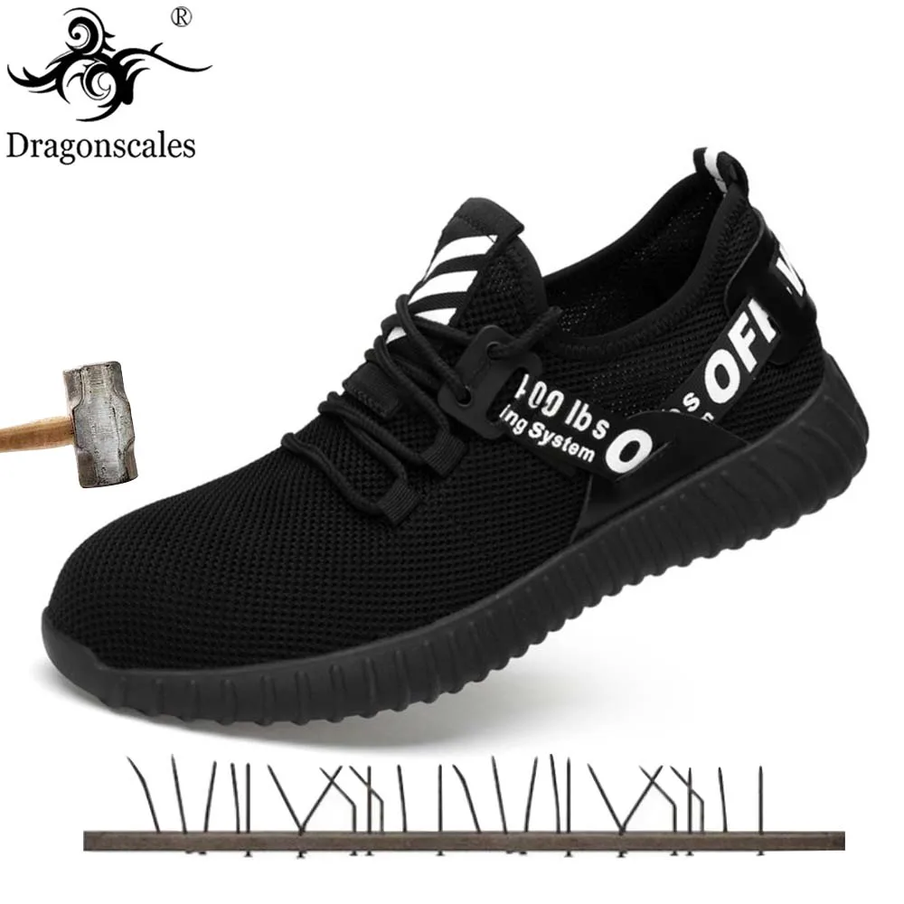 

2019 New Men's Plus Size Outdoor Indestructible safety shoes steel toe Work & Safety Boots Shoes Men Puncture Proof Boots