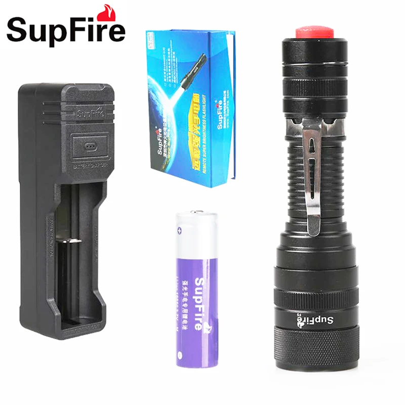 

Portable LED Flashlight F5 CREE L2 Tactical Light Zoom Flashlight Self Defense Lantern for Alonefire Convoy Sofirn Light S094