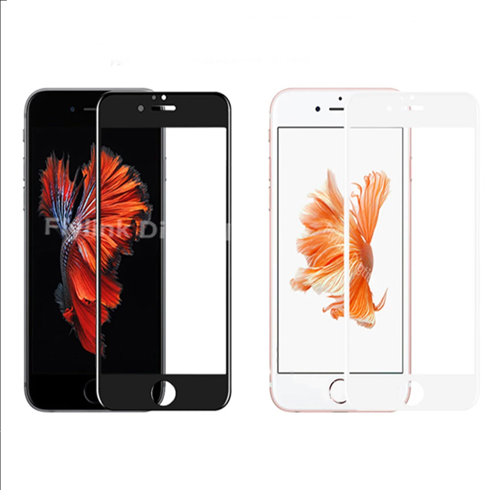 Закаленное стекло для iPhone защитное пленка с полным покрытием 7 6S 8|Защитные стёкла
