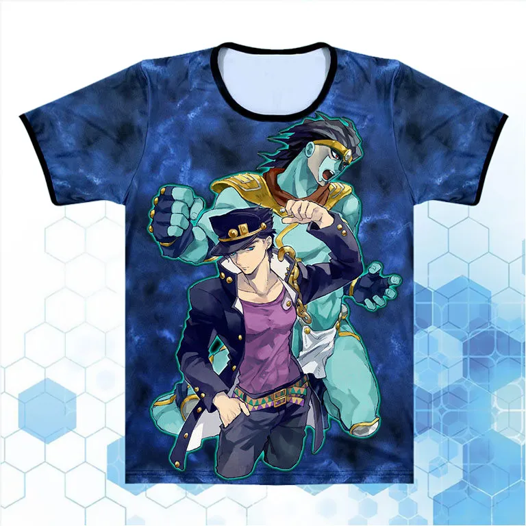Summer New JoJo's Bizarre Adventure cosplay T Shirt Anime JoJo Bizarre