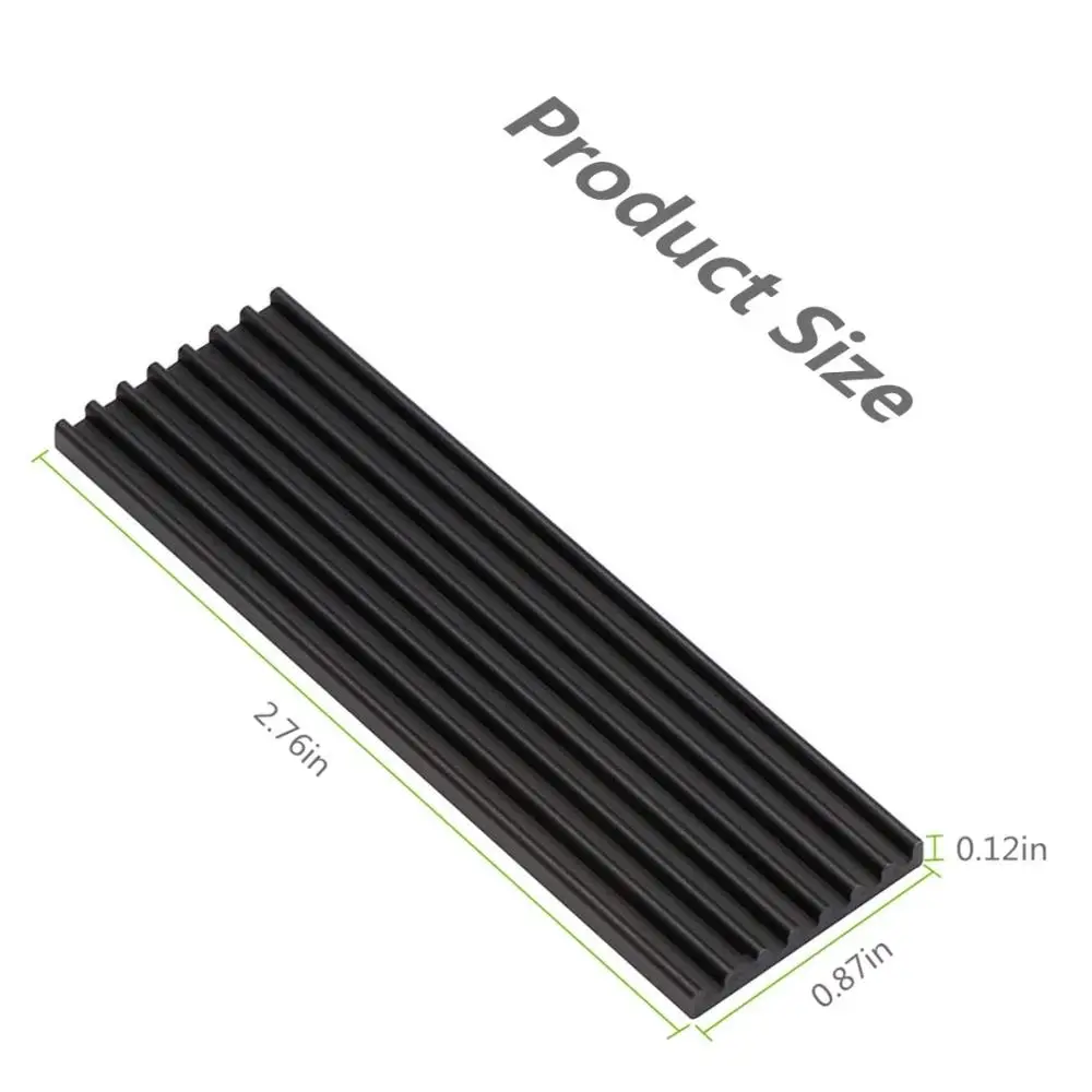 2 шт. алюминиевые радиаторы YOUNUON для PCIe NVMe M.2 2280 SSD с силиконовой термоподкладкой