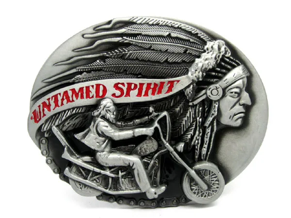 Неразобранный Spihit Biker Skull Indian Western ременная пряжка | Дом и сад