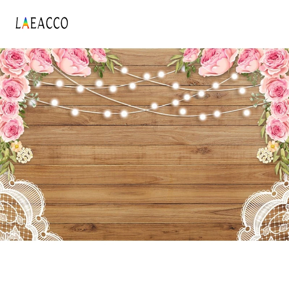 

Laeacco Wedding Photocall Personalizado Text Name Wooden Board Photography Backgrounds Photographic Backdrops For Photo Studio