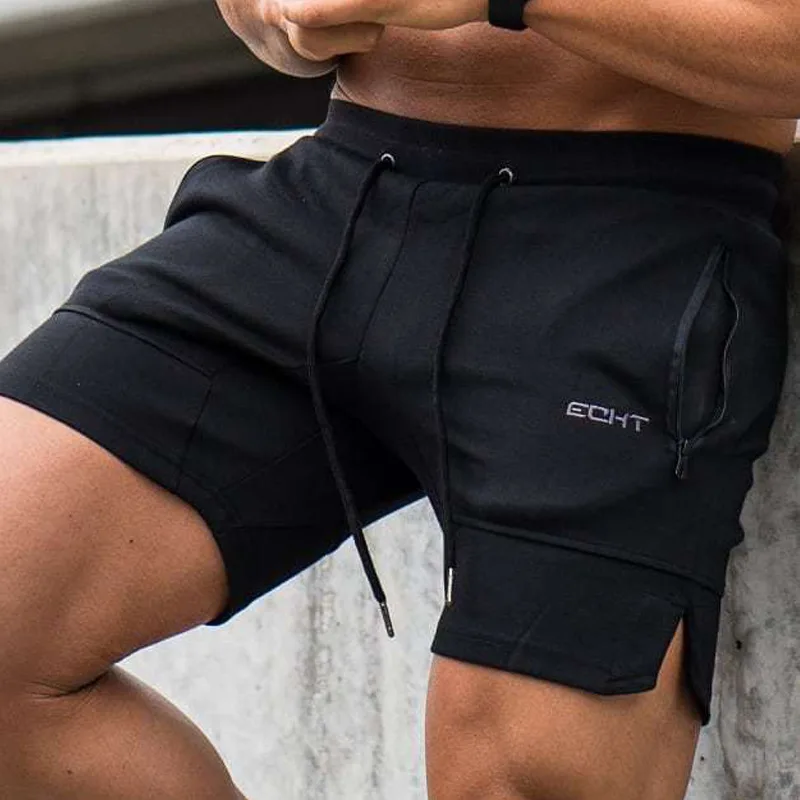 

2019 fitness Men Shorts Summer Casual Bermuda Beach Shorts Men Gyms Sporting Short Pants Dry Fit Mesh Shorts Fitness Clothing