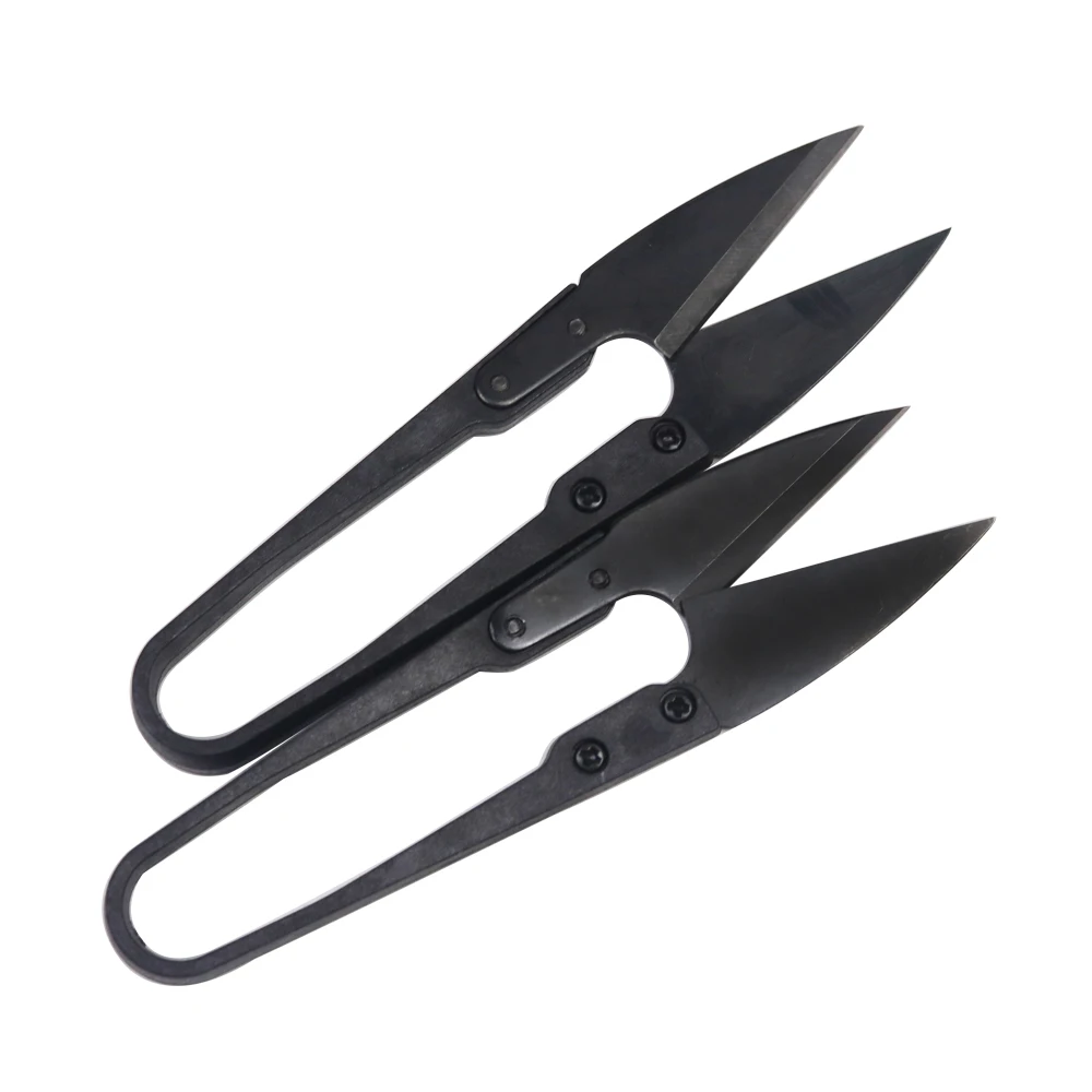 

3pcs/lot Handheld Fabric Cutter Scissors Sewing Embroidery Scissors Paper Cutter Thread Snips Fishing Craft Sewing Tools Black