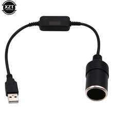 Wired-Controller Power-Cord Car-Cigarette-Lighter-Socket Female Xiaomi Usb-Port for 12V