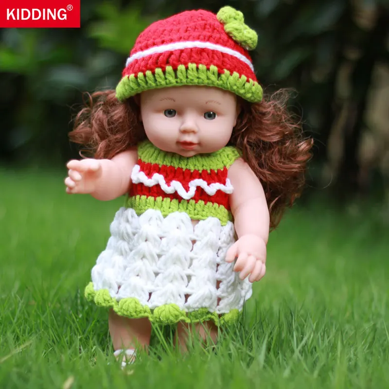 

KIDDING 30cm Baby Doll Toys For Children Vinyl Silicone Reborn Alive Babies Lifelike Kids Toys Reborn Doll For Kid Gift