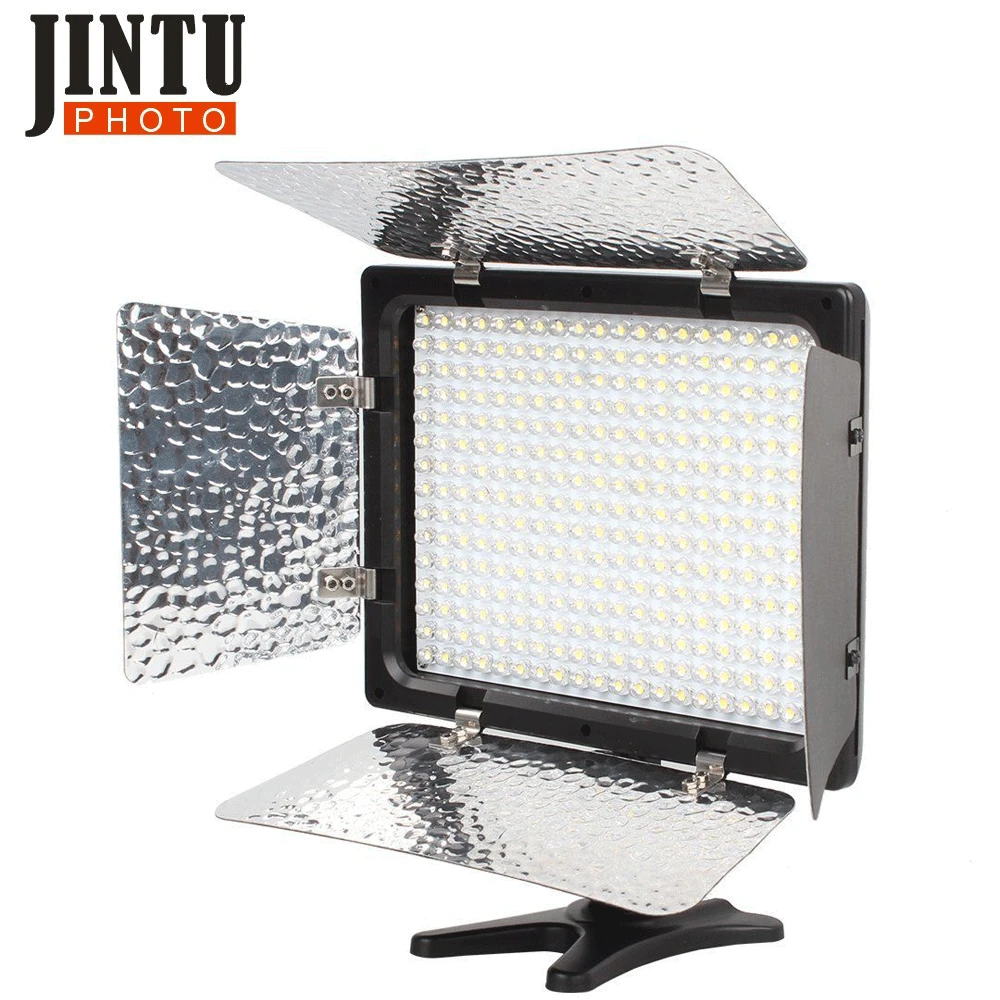

JinTu W300 300pcs LED Photo Camera Lamp Light Panel For Canon EOS 550D 650D 750D 800D 70D 80D 6DII 7DII 5DII 5DIII 5DIV Camera