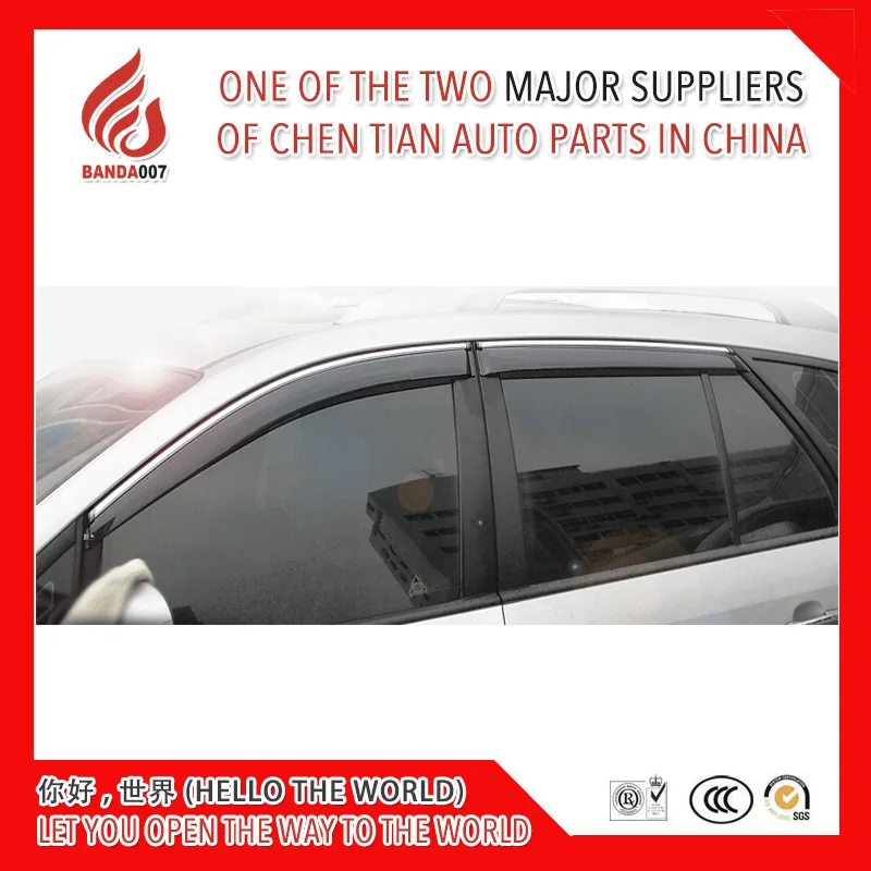 

4 Piece Injection molding trim vent shade rain sun wind deflector window visor for Carens 2007-2012 2013-2014