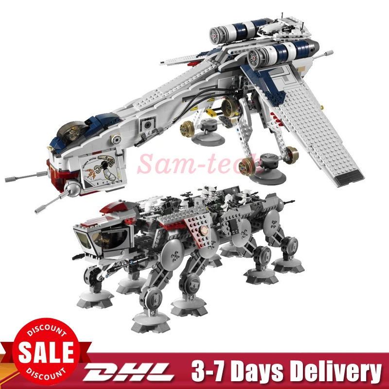 

Lepin 05053 1788Pcs Genuine Star Was The Republic Educational Dropship Set Building Blocks Bricks Children Toy Legoings 10195