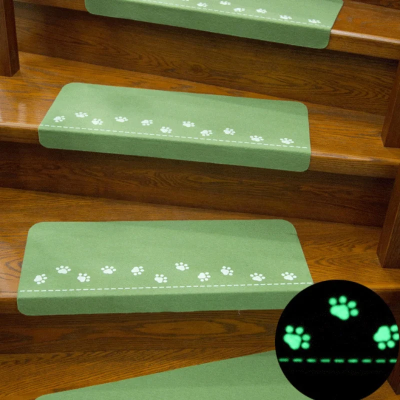 Luminous Visual Staircase Pad Non-slip Stair Mat Self-Adhesive Floor Sticker Safety Children Carpet Home Decor