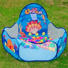 Мультяшный океан складной шестигранный детский мяч играть палатка-Бассейн Портативный детский манеж мяч Яма бассейн открытый палатка для игр 985-Q47